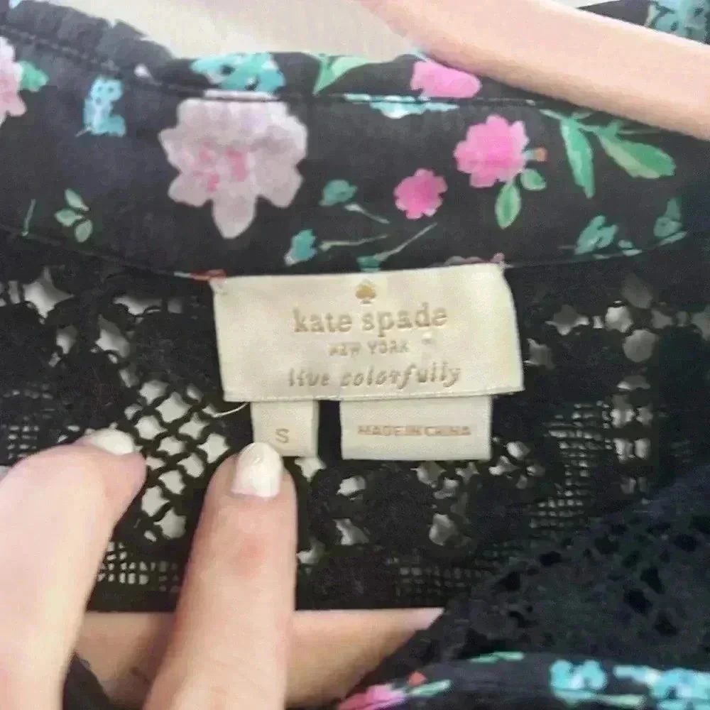 Kate Spade floral blouse‎ small